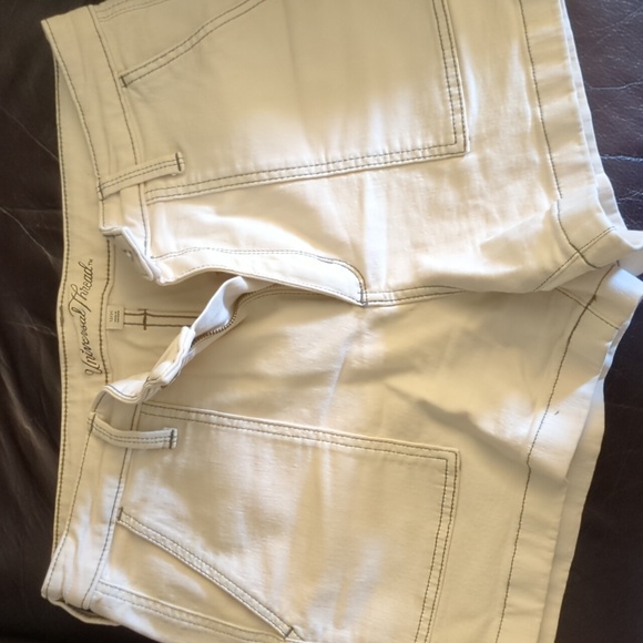 Universal Thread Pants - Target Universal Thread Contrast Shorts Cream trimmed Blue Stitching